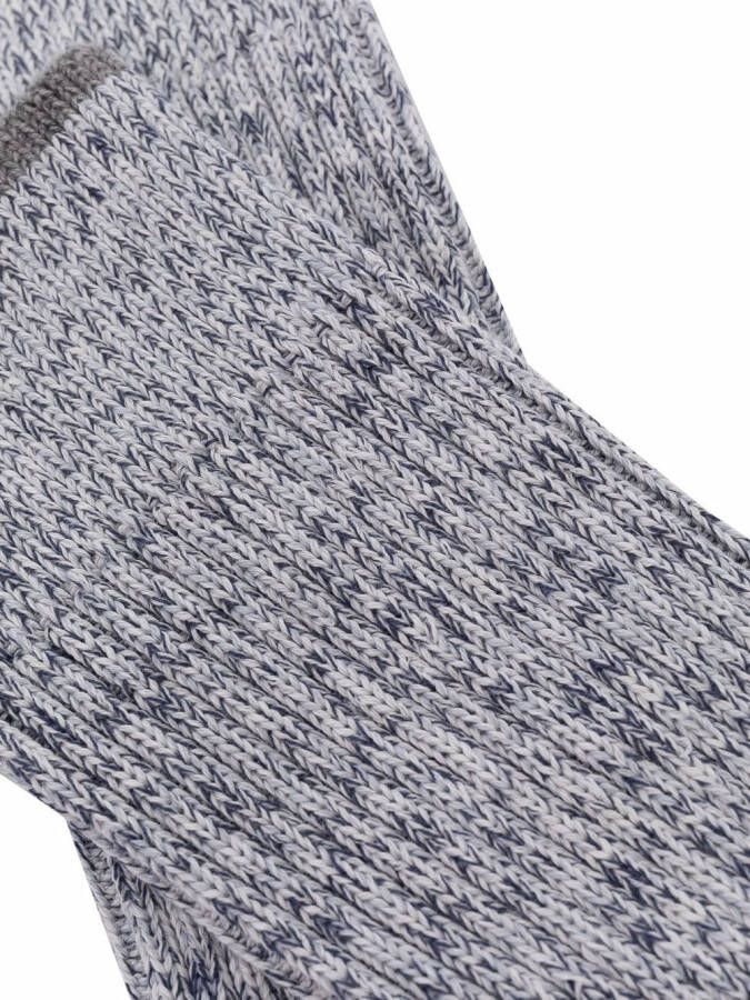 Brunello Cucinelli Gebreide sokken Blauw