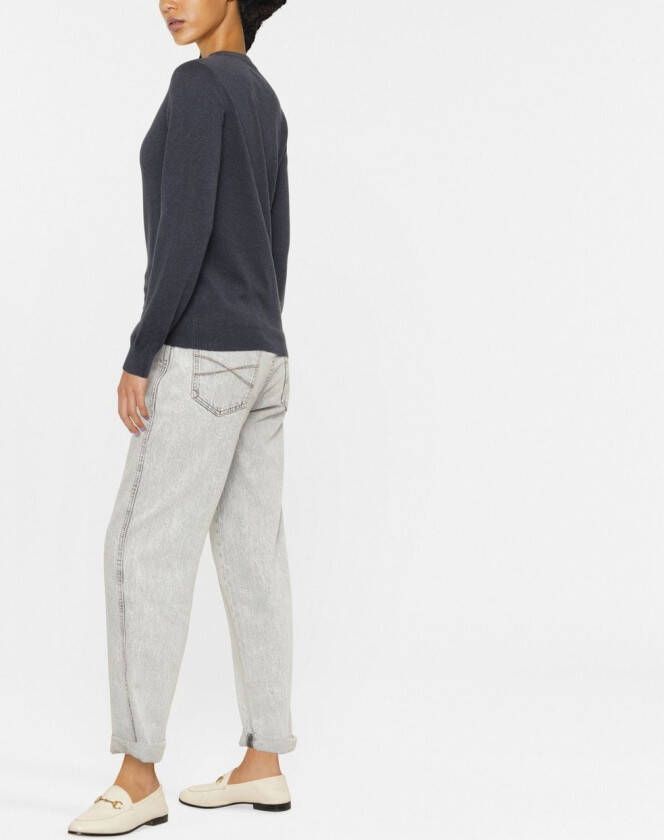 Brunello Cucinelli Gebreide top Blauw