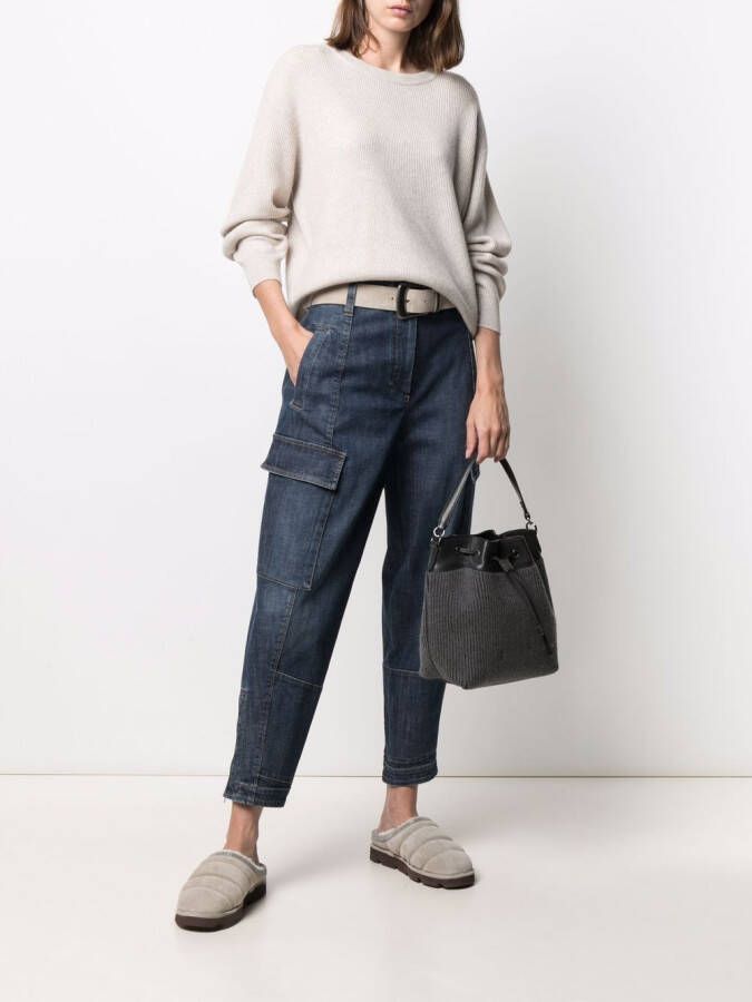 Brunello Cucinelli Gebreide trui Beige