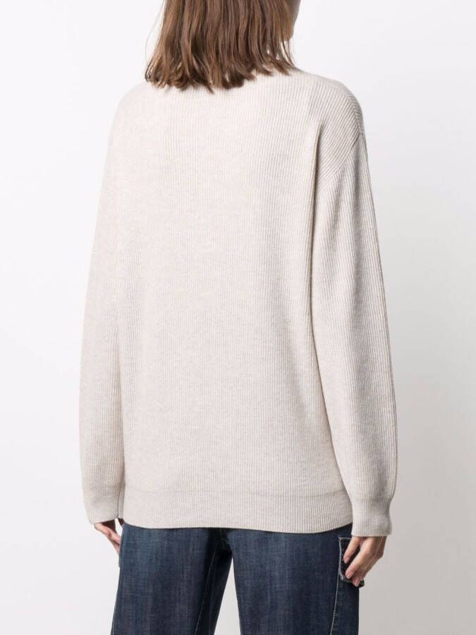 Brunello Cucinelli Gebreide trui Beige