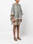 Brunello Cucinelli Gedrapeerde blouse Groen - Thumbnail 3