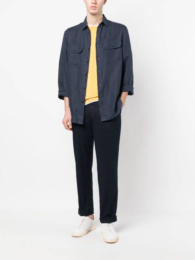 Brunello Cucinelli Gelaagd T-shirt Geel