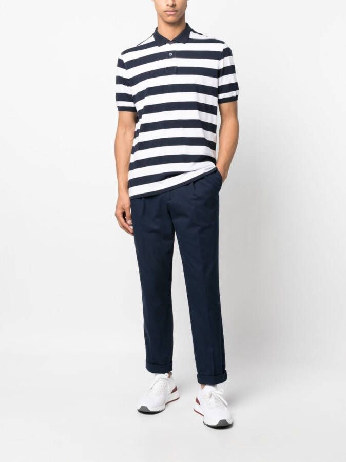 Brunello Cucinelli Geplooide pantalon Blauw