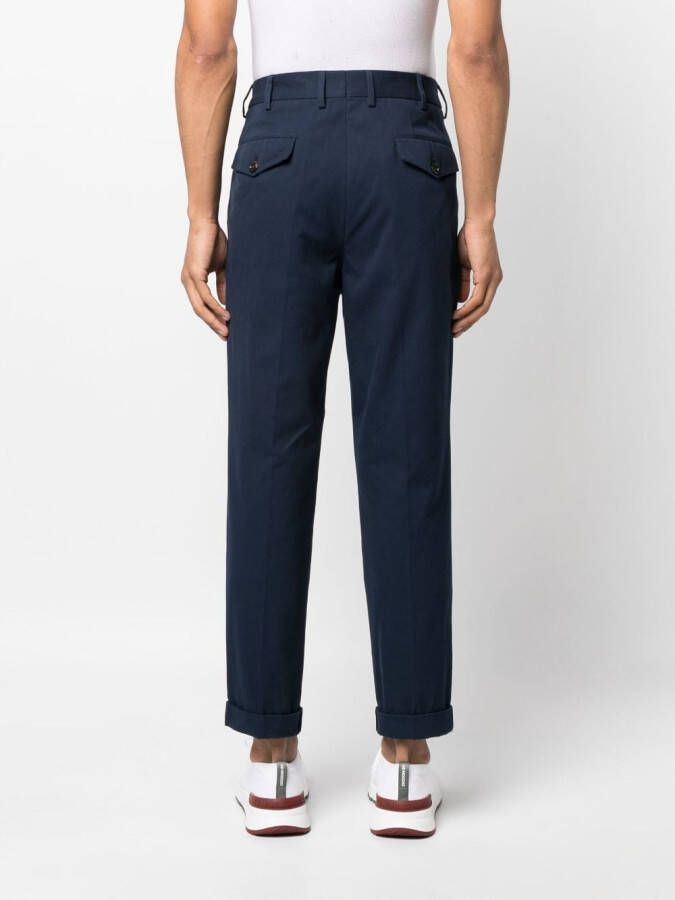 Brunello Cucinelli Geplooide pantalon Blauw