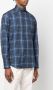Brunello Cucinelli Geruit overhemd Blauw - Thumbnail 3