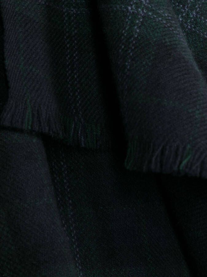 Brunello Cucinelli Geruite sjaal Blauw