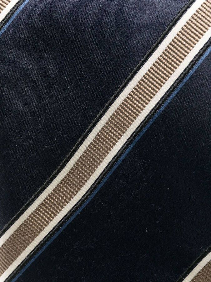 Brunello Cucinelli Gestreepte stropdas Blauw