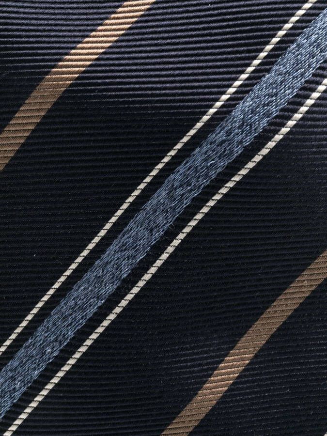 Brunello Cucinelli Gestreepte stropdas Blauw