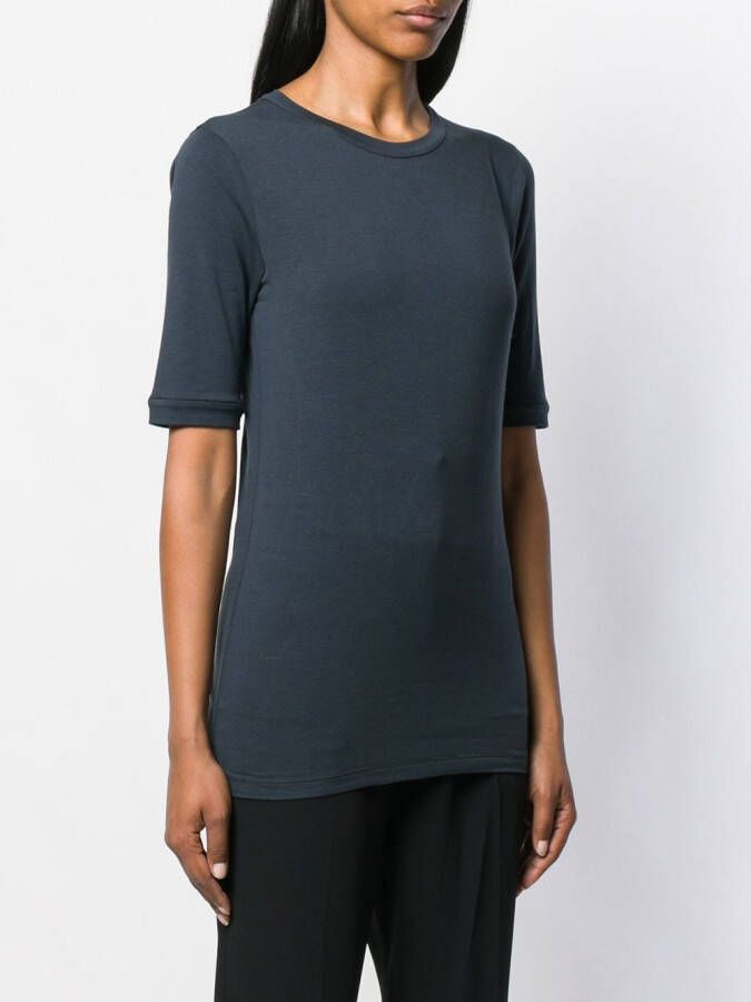 Brunello Cucinelli Getailleerd T-shirt Blauw