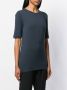 Brunello Cucinelli Getailleerd T-shirt Blauw - Thumbnail 3