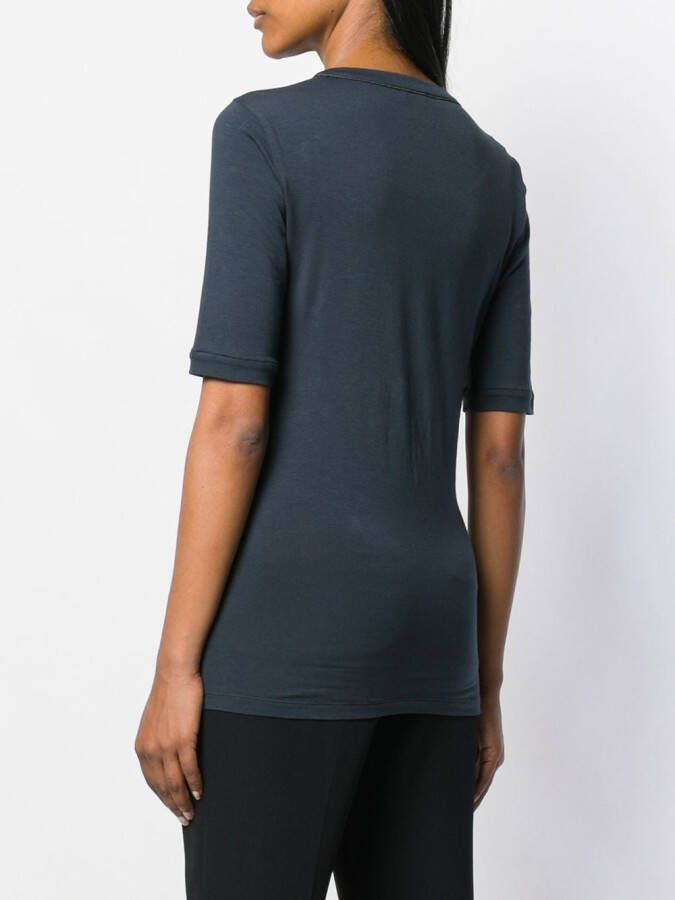 Brunello Cucinelli Getailleerd T-shirt Blauw