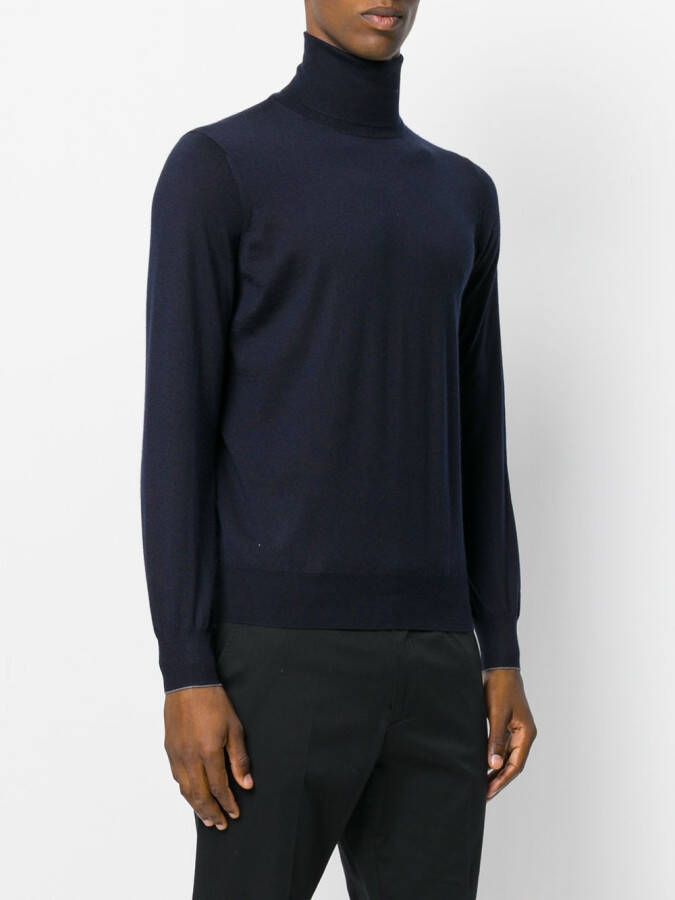 Brunello Cucinelli Getailleerde coltrui Blauw