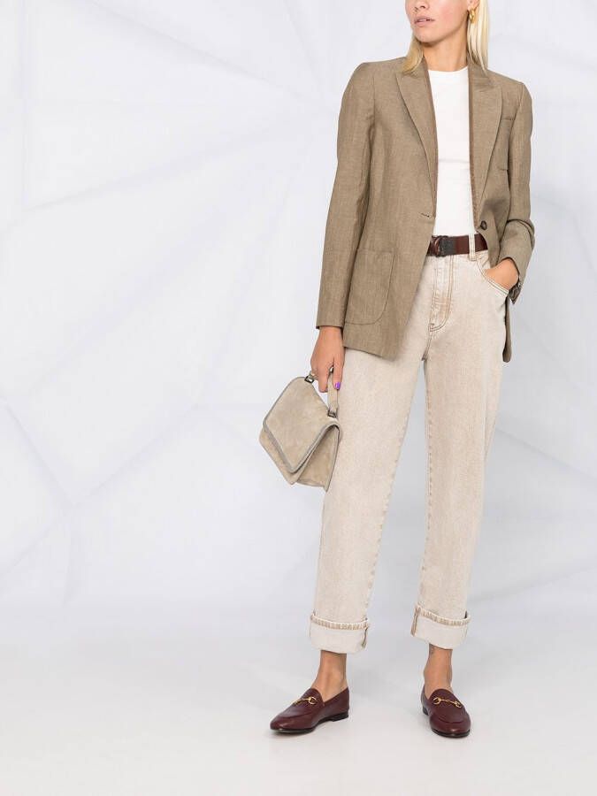 Brunello Cucinelli Getailleerde tanktop Wit