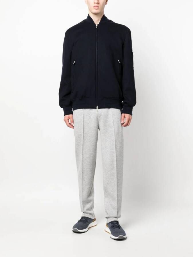 Brunello Cucinelli Gewatteerd jack Blauw