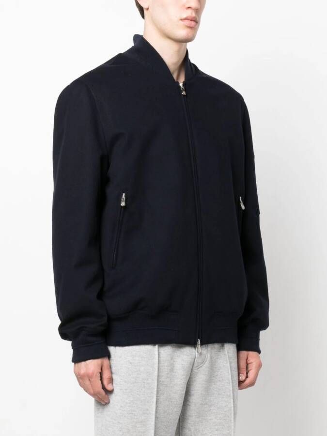 Brunello Cucinelli Gewatteerd jack Blauw