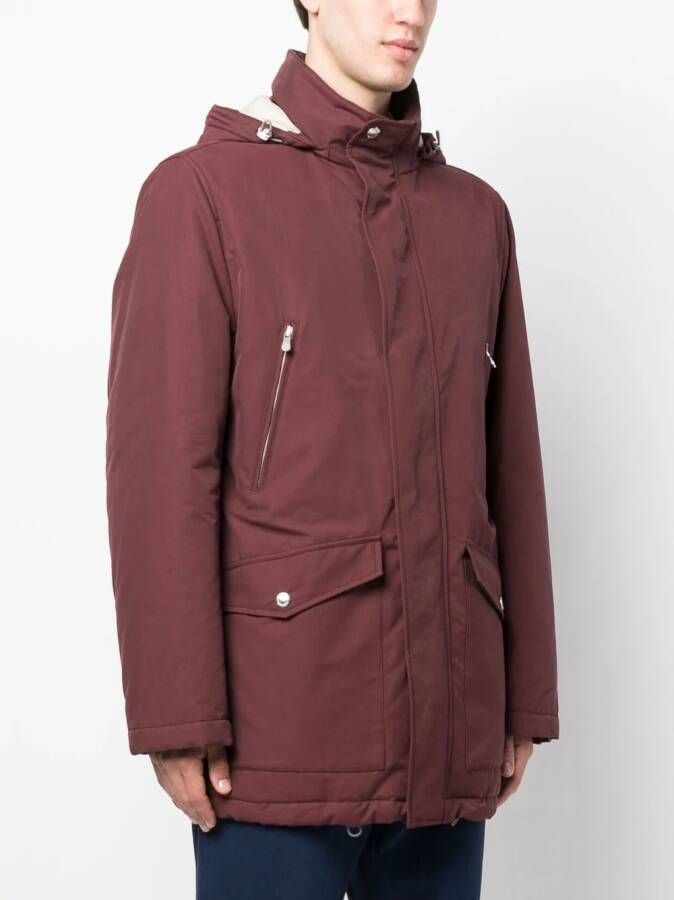 Brunello Cucinelli Gewatteerde jas Rood