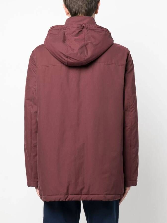 Brunello Cucinelli Gewatteerde jas Rood