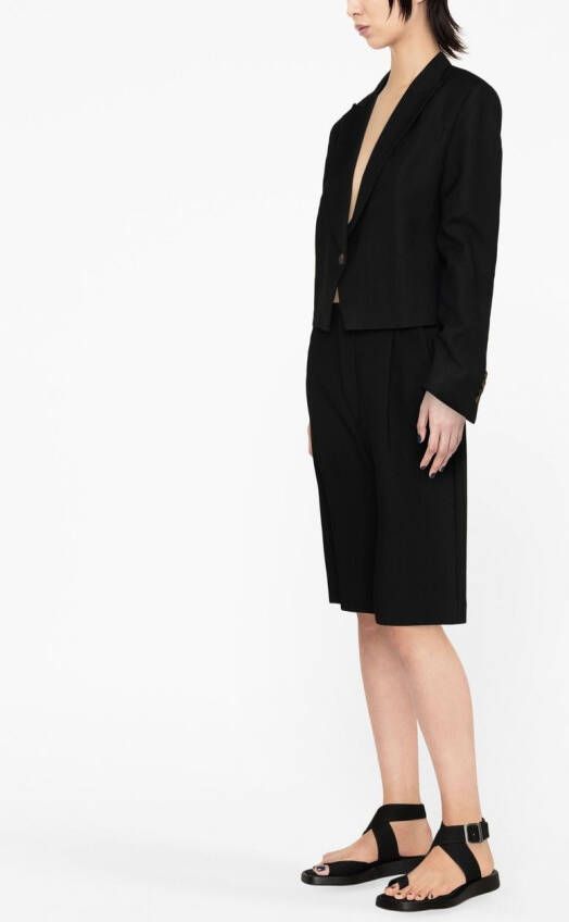 Brunello Cucinelli Geweven blazer Zwart