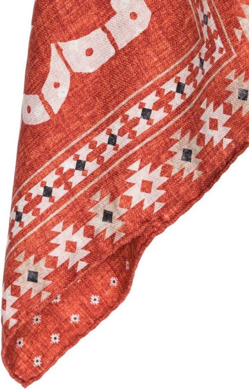Brunello Cucinelli Pochet met print Oranje