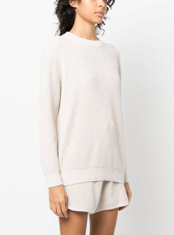 Brunello Cucinelli Grofgebreide trui Beige