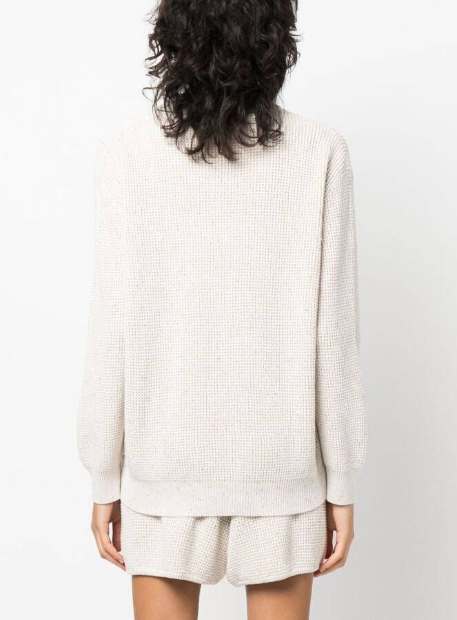 Brunello Cucinelli Grofgebreide trui Beige
