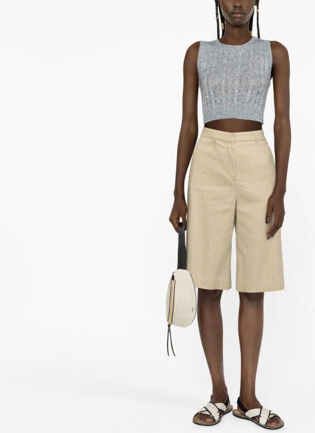 Brunello Cucinelli Hemd met pailletten Grijs