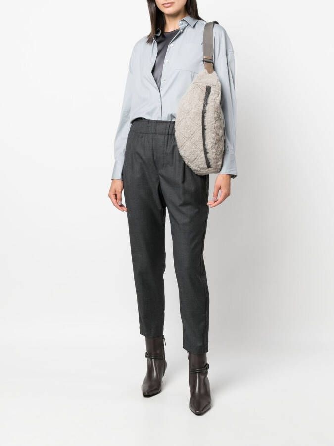 Brunello Cucinelli Heuptas van imitatiebont Grijs
