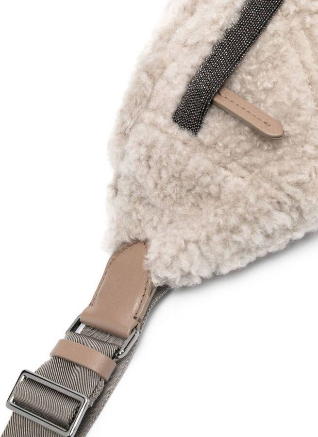 Brunello Cucinelli Heuptas van imitatiebont Grijs
