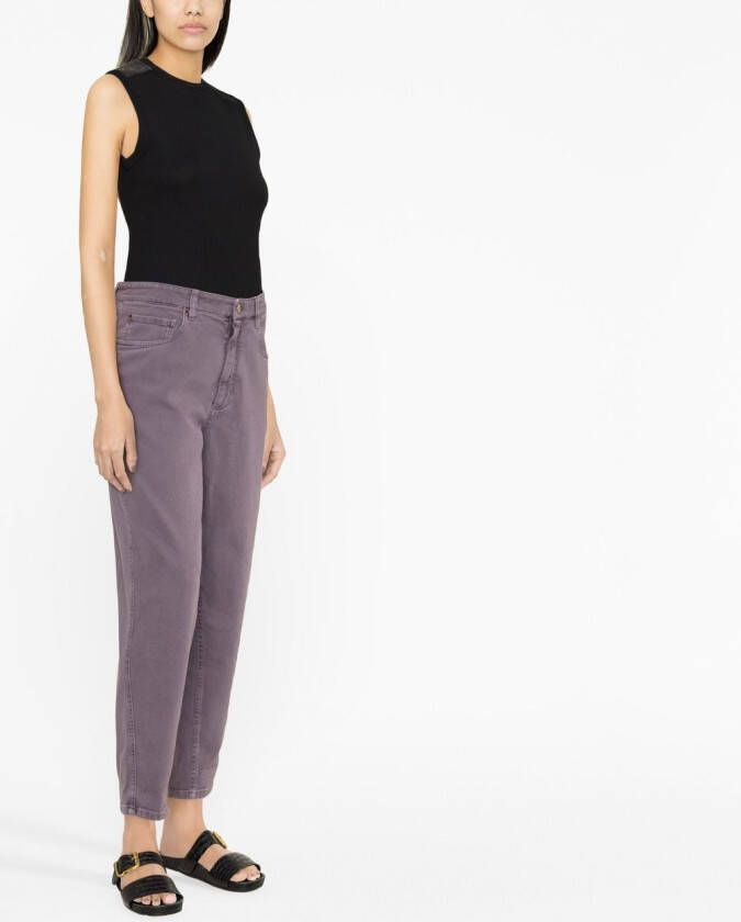 Brunello Cucinelli High waist jeans Paars