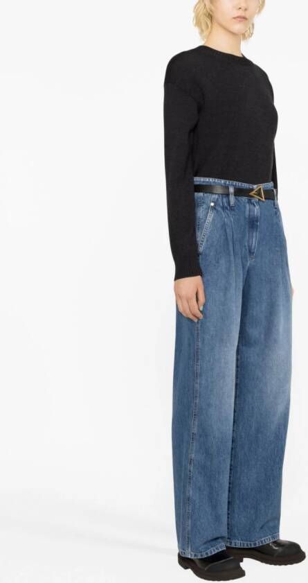 Brunello Cucinelli high-waist wide-leg jeans Blauw