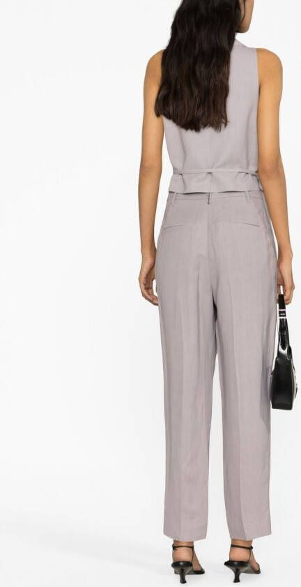 Brunello Cucinelli High waist pantalon Paars
