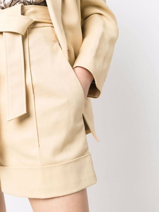 Brunello Cucinelli High waist shorts Beige