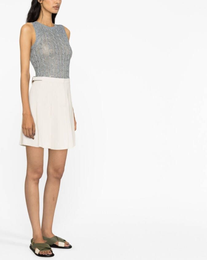 Brunello Cucinelli Rok met A-lijn Beige