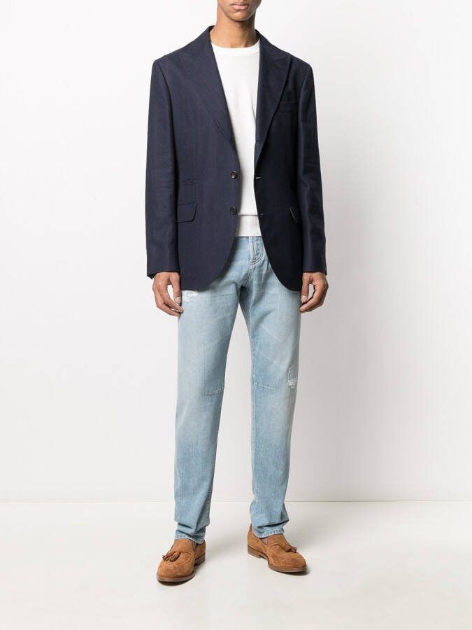 Brunello Cucinelli Hoodie met geribbelde afwerking Wit