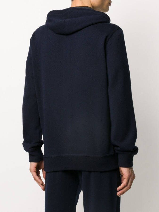 Brunello Cucinelli Hoodie met rits Blauw