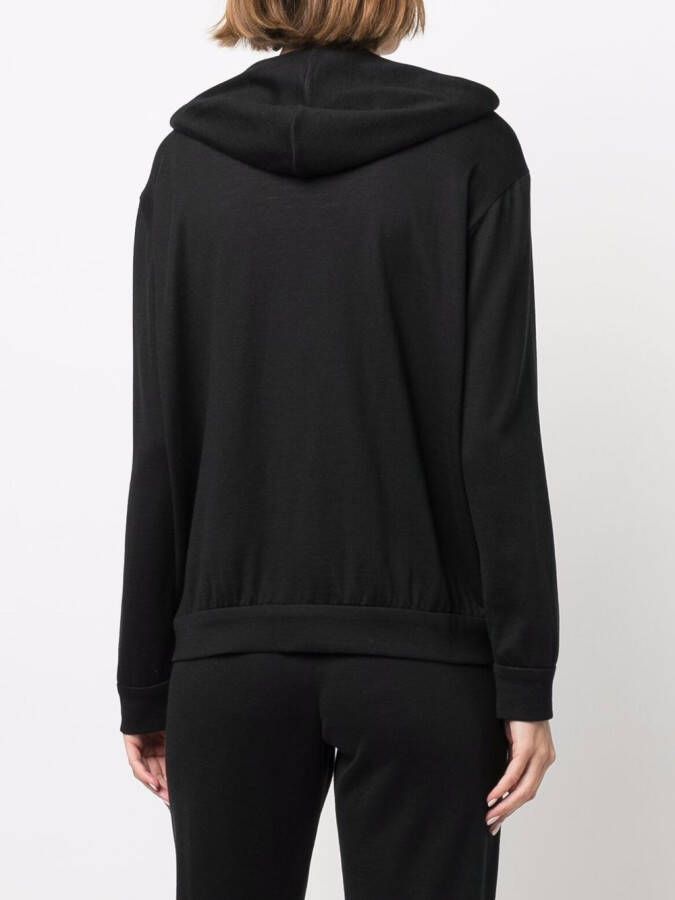 Brunello Cucinelli Hoodie met rits Zwart