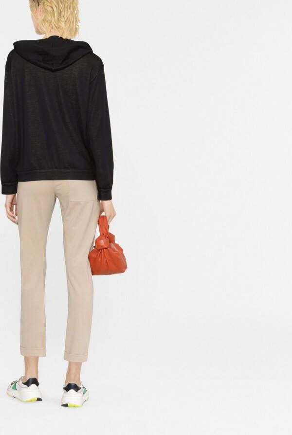 Brunello Cucinelli Hoodie met rits Zwart