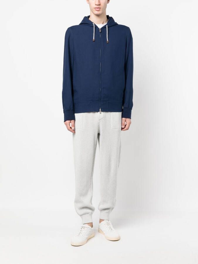 Brunello Cucinelli Jack met capuchon Blauw