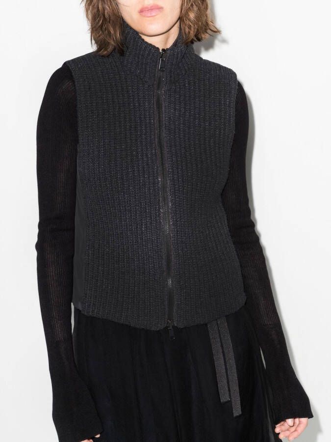 Brunello Cucinelli Jack met contrasterende mouwen Zwart