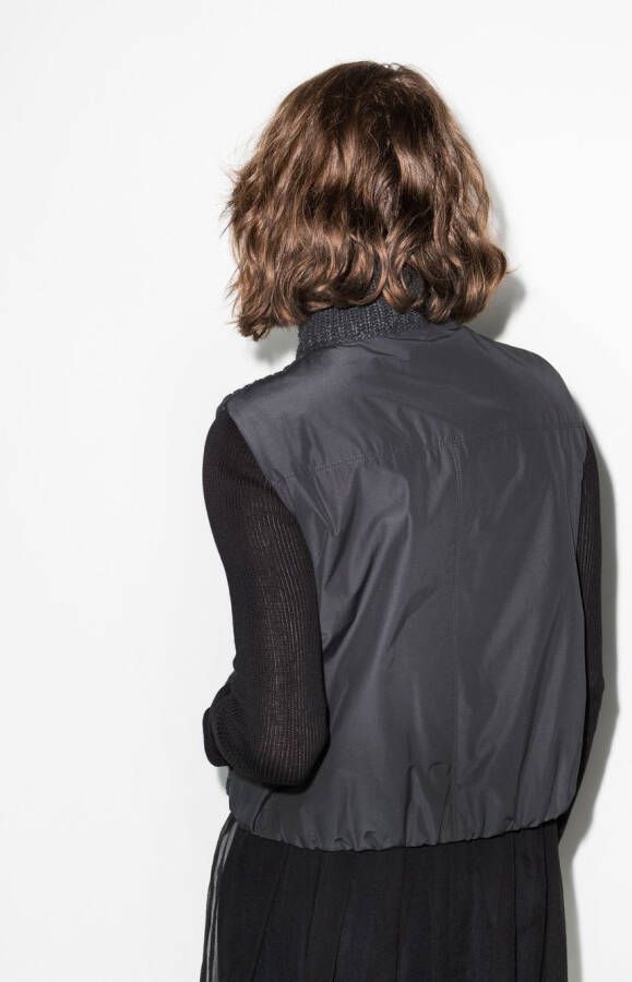 Brunello Cucinelli Jack met contrasterende mouwen Zwart