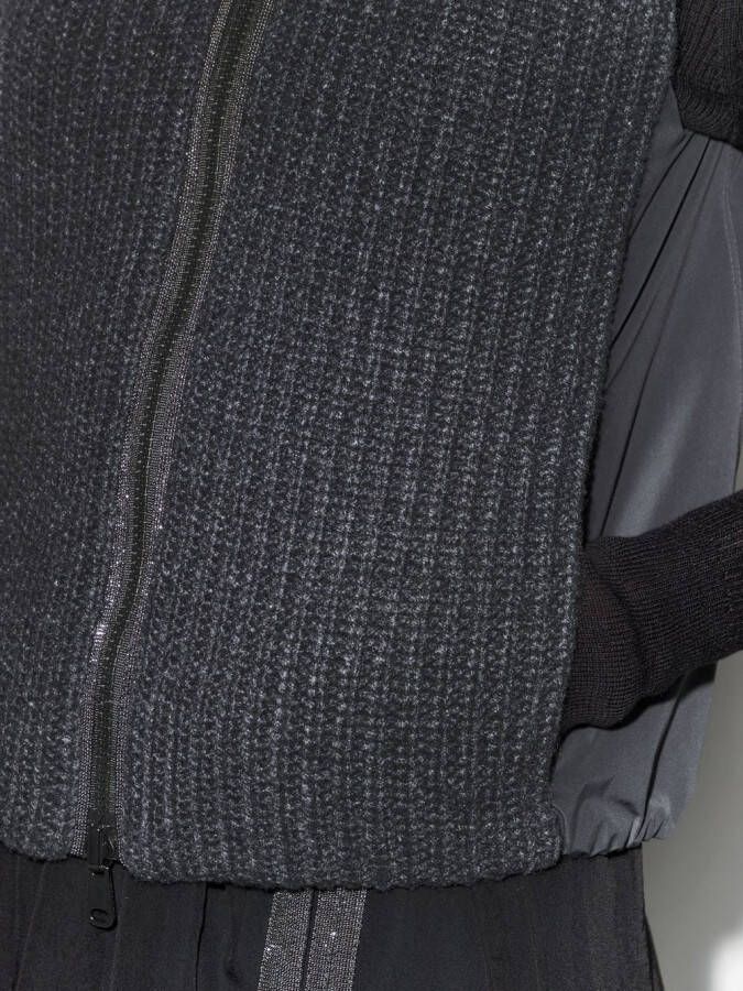 Brunello Cucinelli Jack met contrasterende mouwen Zwart