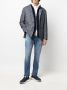Brunello Cucinelli Jas met chevron streep Blauw - Thumbnail 2