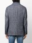 Brunello Cucinelli Jas met chevron streep Blauw - Thumbnail 4