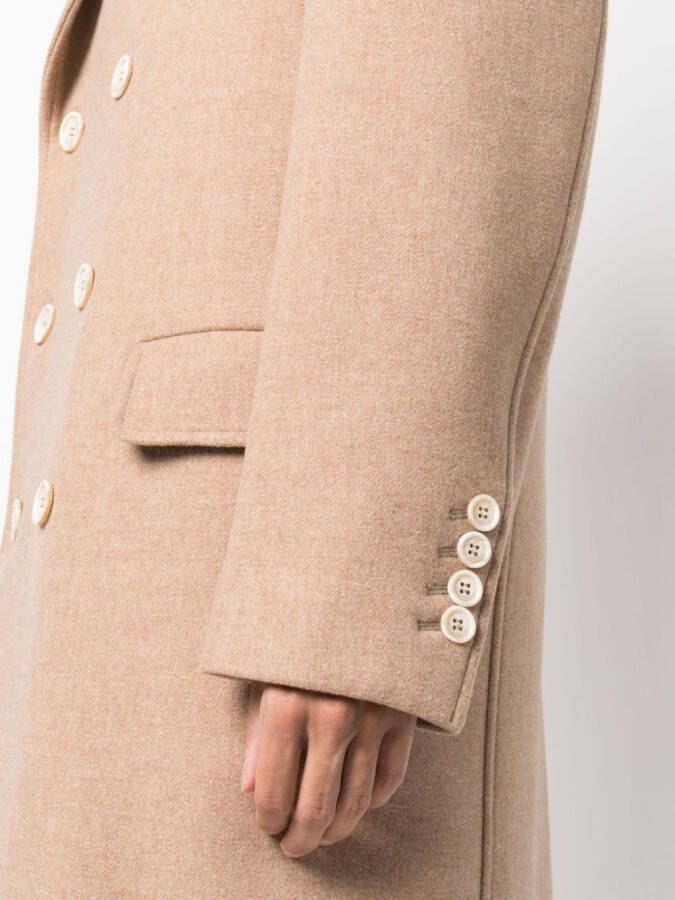 Brunello Cucinelli Jas met dubbele rij knopen Beige