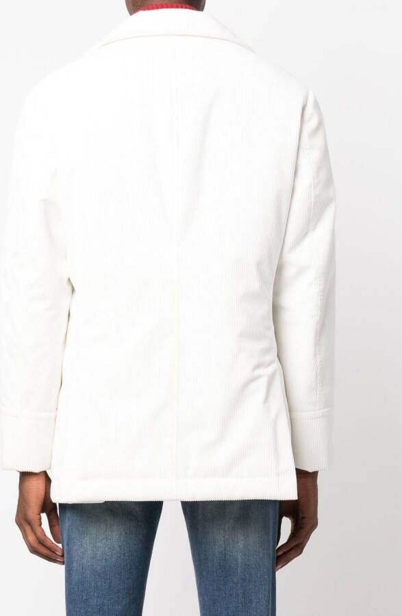 Brunello Cucinelli Jas met dubbele rij knopen Wit