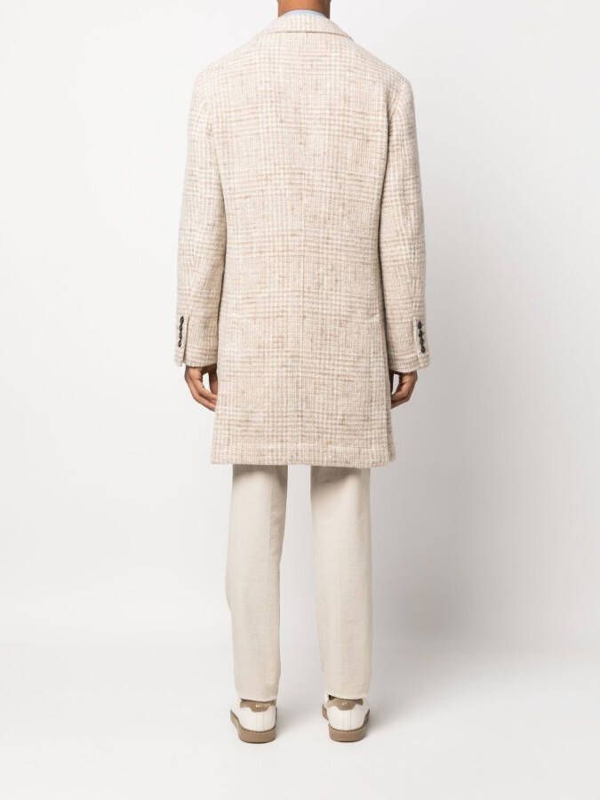 Brunello Cucinelli Jas met enkele rij knopen Beige