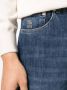Brunello Cucinelli Jeans met toelopende pijpen Blauw - Thumbnail 5