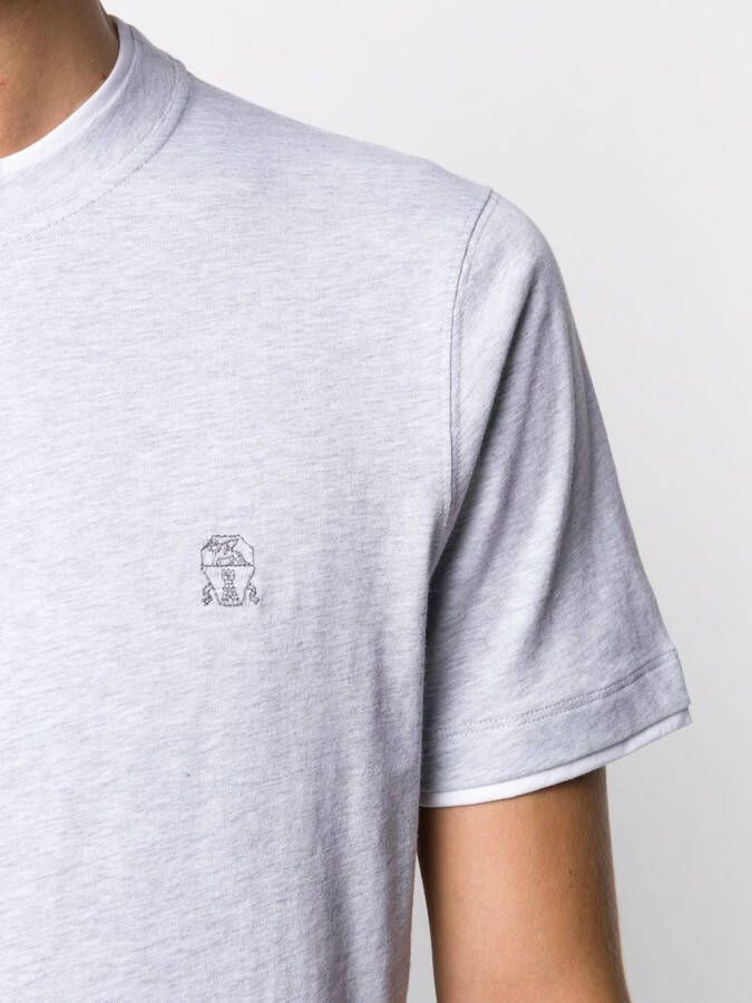 Brunello Cucinelli Jersey T-shirt Grijs