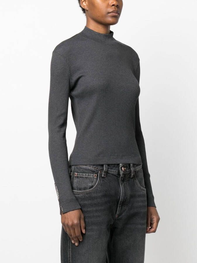 Brunello Cucinelli Jersey top Grijs