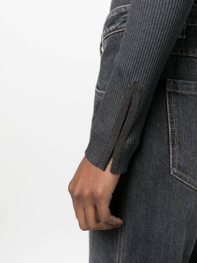 Brunello Cucinelli Jersey top Grijs